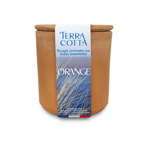 Bougie Terracotta 300g Orange