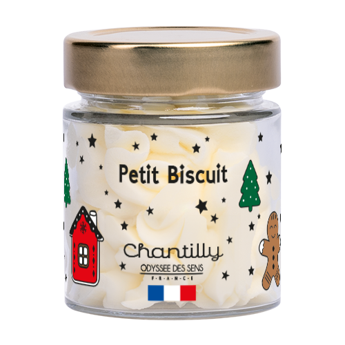 Bougie Chantilly Noël 80g Petit Biscuit