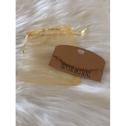 Bracelet maille trombone