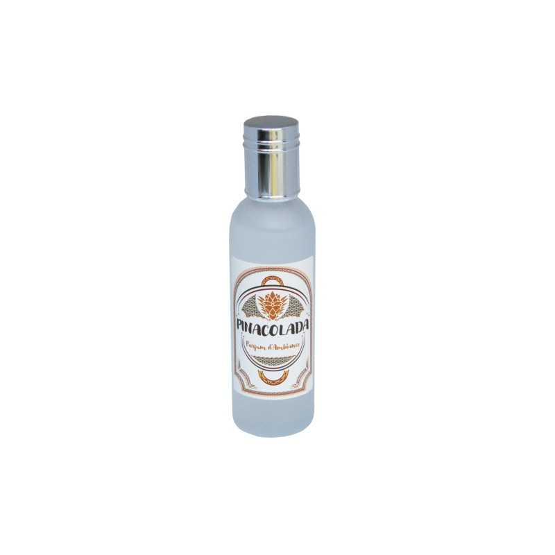 Parfum d'ambiance 100 Ml - Flacon en verre dépoli - Parfum Pinacolada Parfum d'ambiance 100 Ml - Flacon en verre dépoli - Parfum Pinacolada
