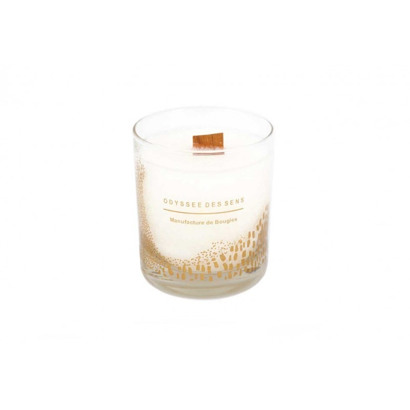 Bougie avec mèche bois 300 G Fleur d'oranger Bougie avec mèche bois 300 G Fleur d'oranger